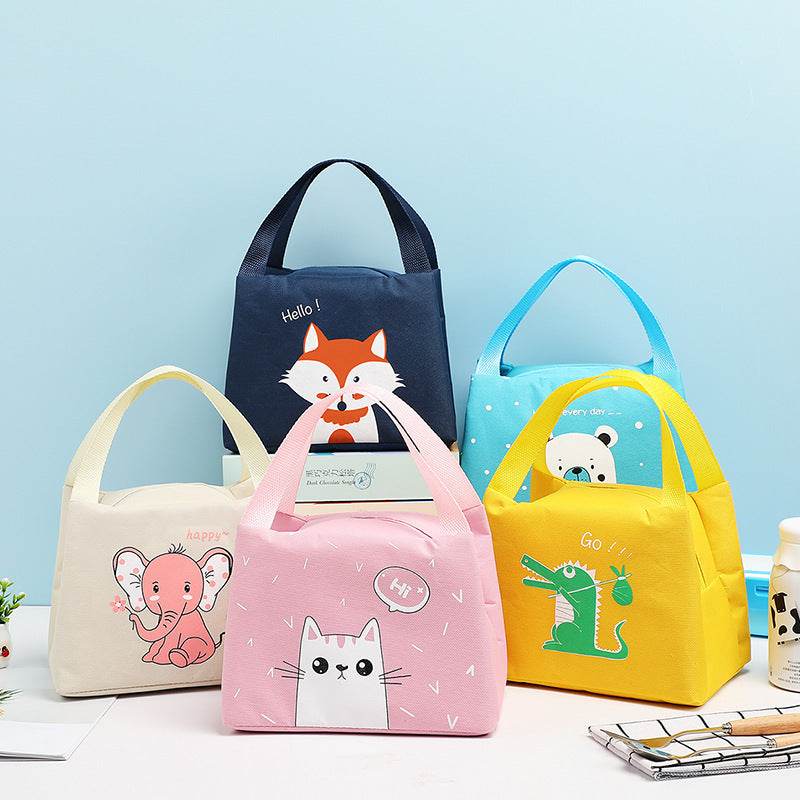 Portable Cartoon Insulated School Kids Lunch Bag - EX-STOCK Canada
