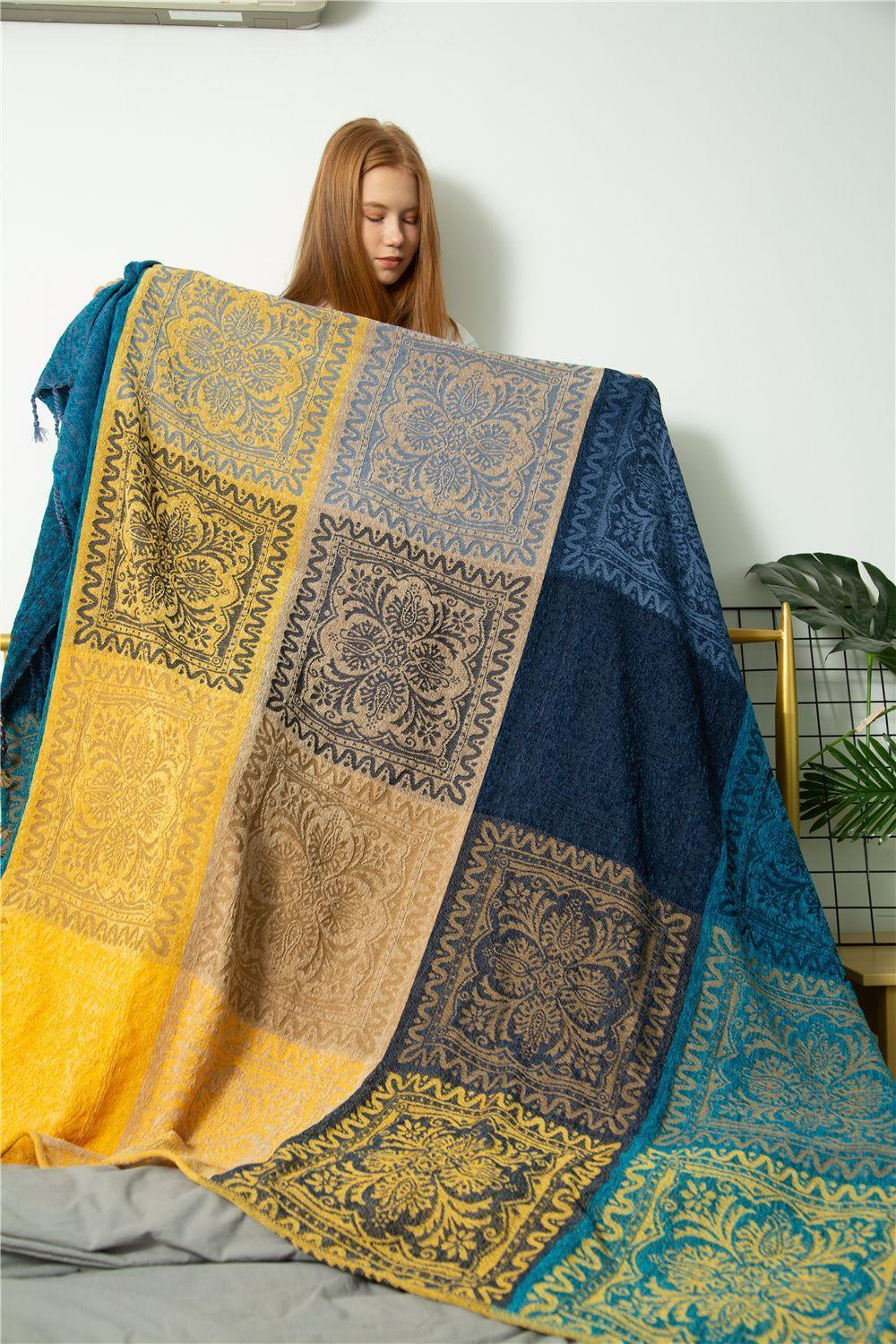Blanket Sofa Blanket Fleece Blanket Plush Leisure Blanket Literary Cover Blanket EX-STOCK Canada