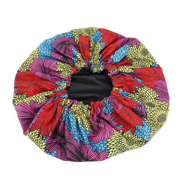 Pattern Satin Linned Bounce Hair Bonnet - EX-STOCK Canada