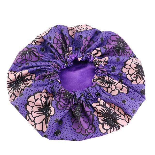 Pattern Satin Linned Bounce Hair Bonnet - EX-STOCK Canada