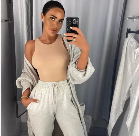 Fashion Round Neck Sleeveless bodysuit top for women - EX-STOCK CANADA