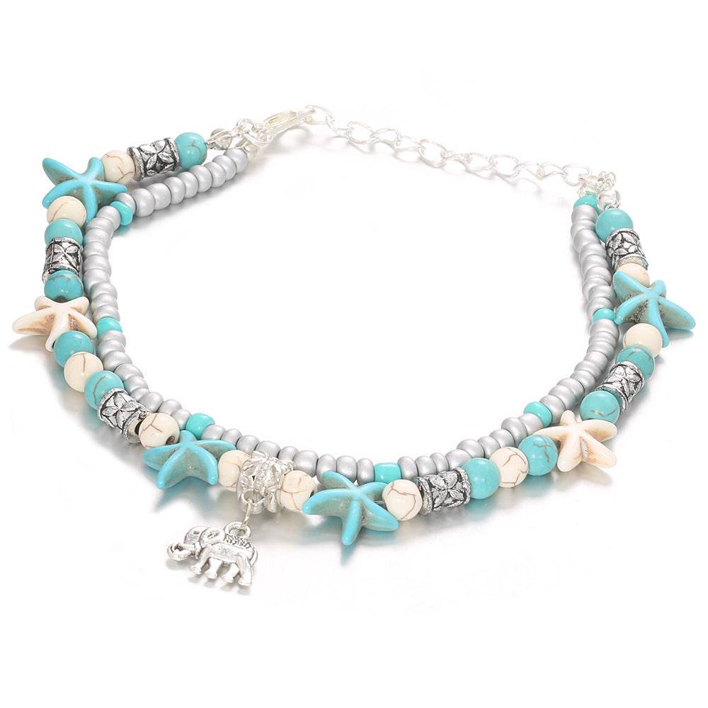 Double Sea Star Rice Bead Jewelry Yoga Beach Jewelry - EX-STOCK Canada