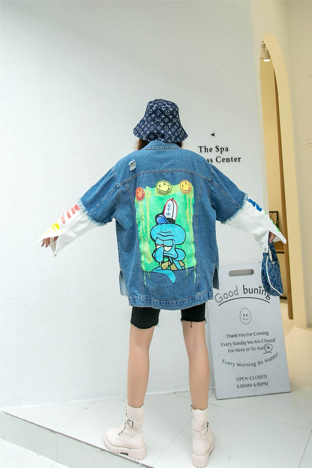 New Korean Style Heavy Industry Denim Jacket Women EX-STOCK Canada