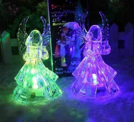 Colorful Acrylic Angel Night Light Christmas Gifts - EX-STOCK Canada