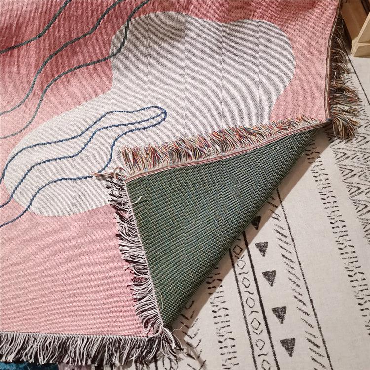 Coperta per il tempo libero Linea di coperte Coperta creativa Personalità Coperta artistica Coperta copripoltrona Coperta per divanoEX-STOCK Canada