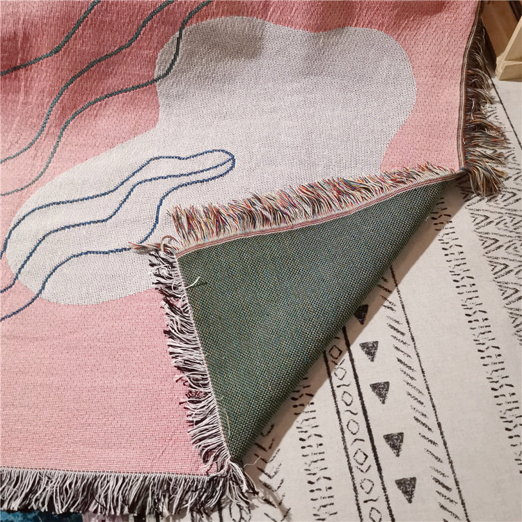 Leisure Blanket Line Blanket Creative Personality Art Blanket Cover Blanket Sofa Blanket EX-STOCK Canada