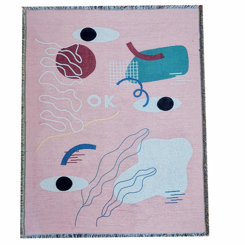 Leisure Blanket Line Blanket Creative Personality Art Blanket Cover Blanket Sofa Blanket EX-STOCK Canada