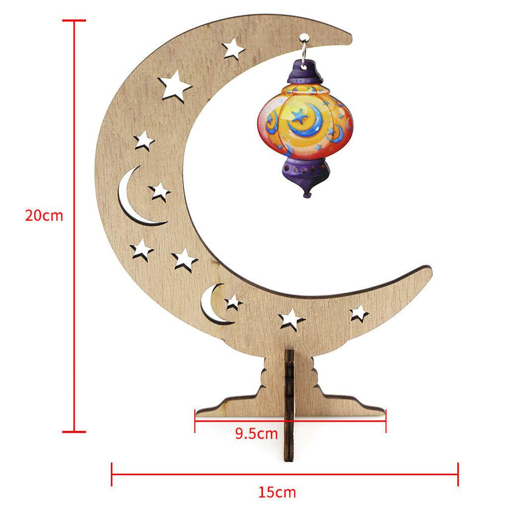 Ramadan Festival Kulbang Moon Painted Lantern Table Decoration Crafts Ornaments - EX-STOCK Canada