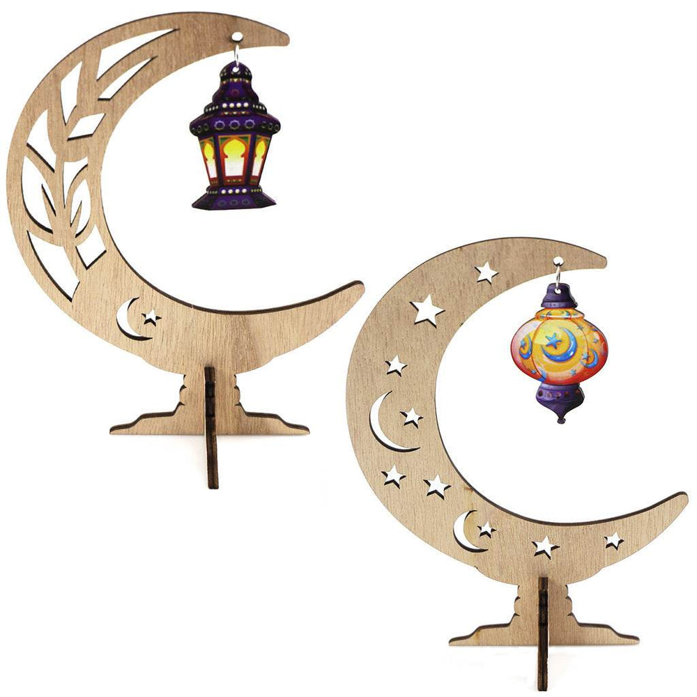 Ramadan Festival Kulbang Moon Painted Lantern Table Decoration Crafts Ornaments - EX-STOCK Canada