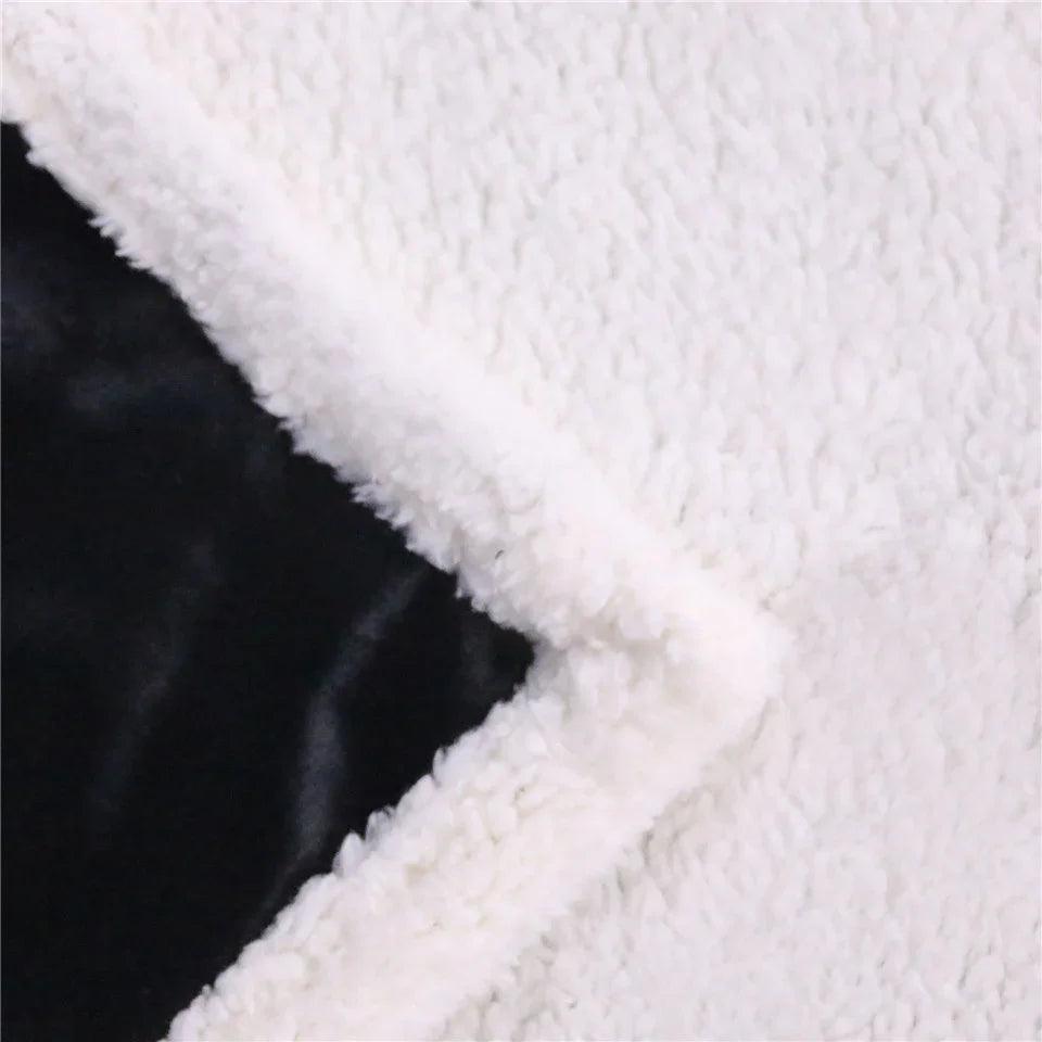 Printed Cotton Fleece Blanket, Sofa Cover Blanket, Lazy Blanket EX-STOCK Canada
