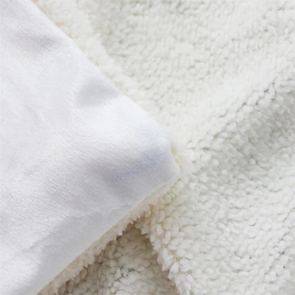 Printed Cotton Fleece Blanket, Sofa Cover Blanket, Lazy Blanket EX-STOCK Canada