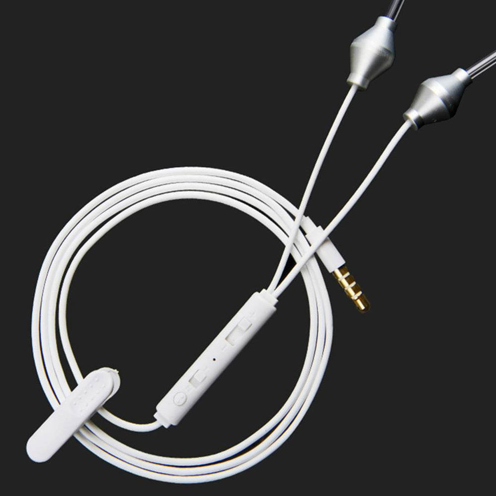 Mobile Phone Health Earphones With Microphone Bilateral in-ear Air Duct Health Non-hazardous Earphones - EX-STOCK Canada