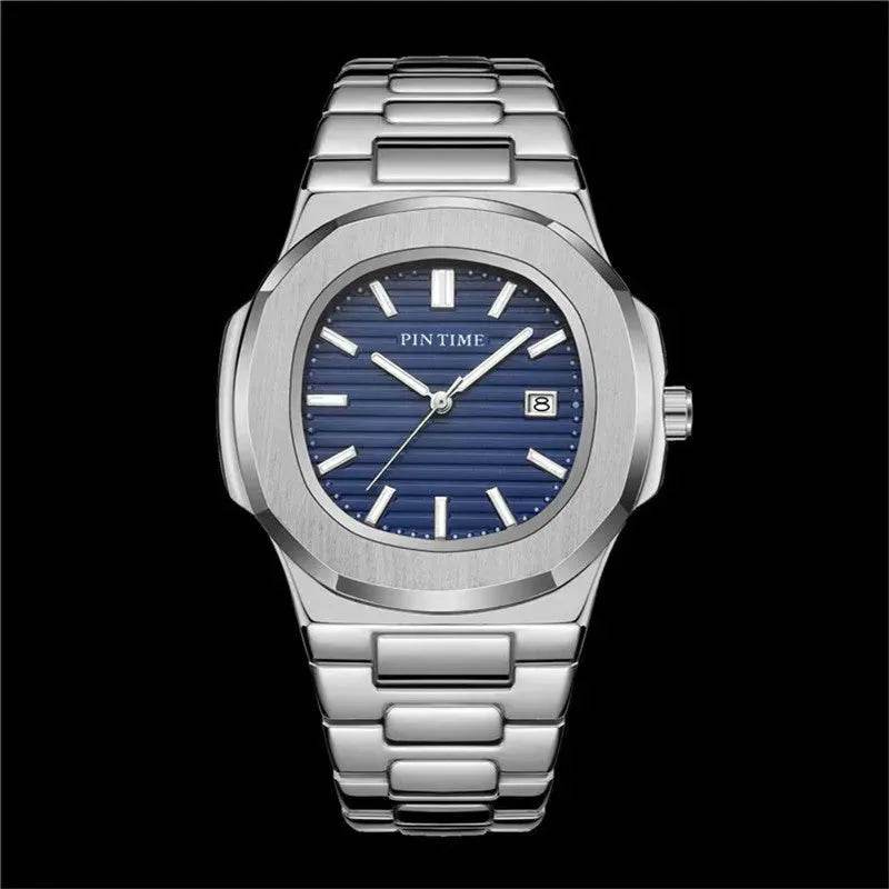 Quartz Watch Calendar Waterproof Luminous Steel Band Watch - EX-STOCK Canada