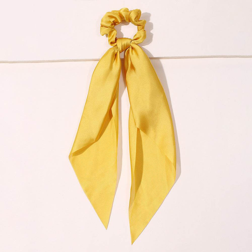 Cute Hair Silk Bow Scrunchie Vintage Satin Scarf Scrunchie - EX-STOCK Canada