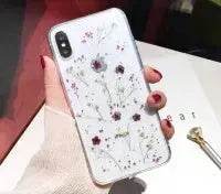 Dried flower epoxy silicone phone case - EX-STOCK Canada
