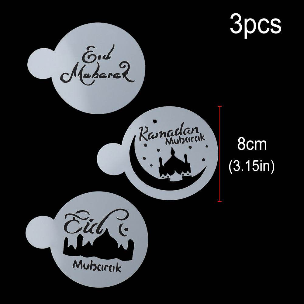 Eid Mubarak Festival Ramadan Cake Decoration Spray Flower Mould - EX-STOCK Canada