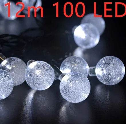Crystal solar power of the led lamp string lights christmas lights solar garden outdoor decoration for christmas - EX-STOCK Canada