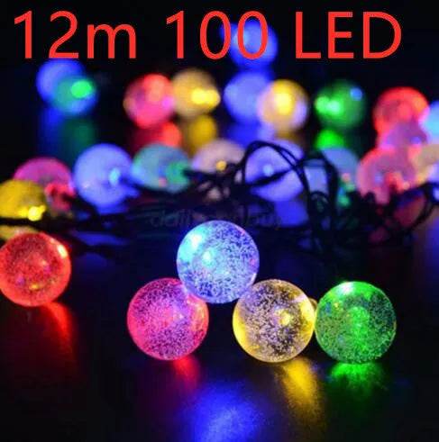Crystal solar power of the led lamp string lights christmas lights solar garden outdoor decoration for christmas - EX-STOCK Canada
