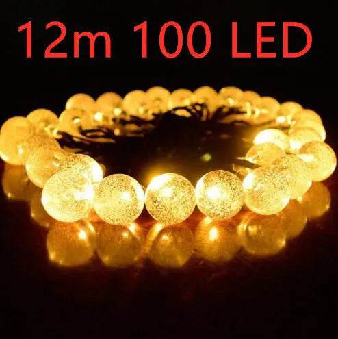 Crystal solar power of the led lamp string lights christmas lights solar garden outdoor decoration for christmas - EX-STOCK Canada