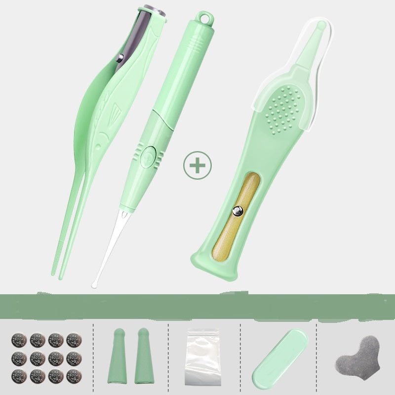 Baby Nose Clip with Light Baby Nose Digging Device Nasal Aspirator Safety Tweezers Luminous EX-STOCK Canada