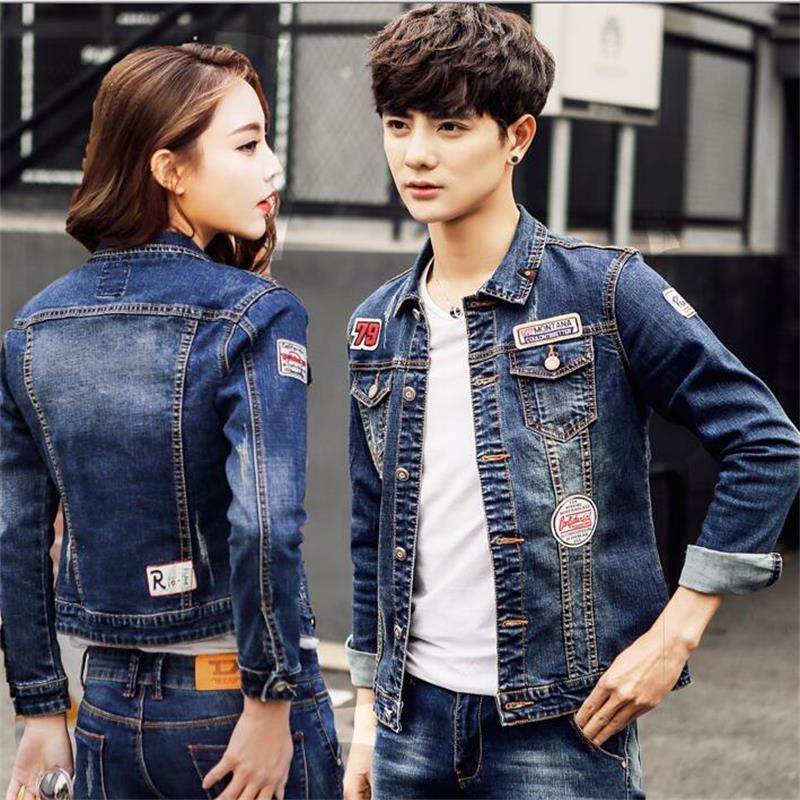 Slim fit Denim Jacket Men And Women Couple Jacket EX-STOCK Canada