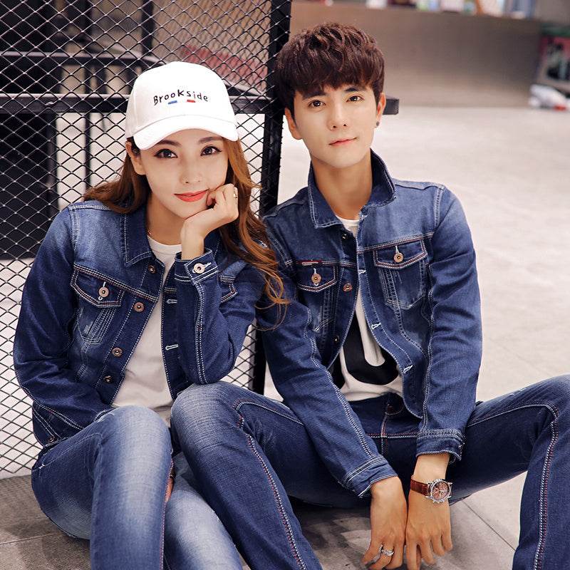 Slim fit Denim Jacket Men And Women Couple Jacket EX-STOCK Canada
