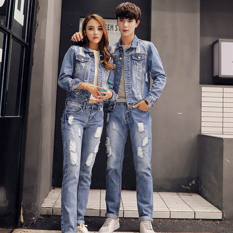 Slim fit Denim Jacket Men And Women Couple Jacket EX-STOCK Canada