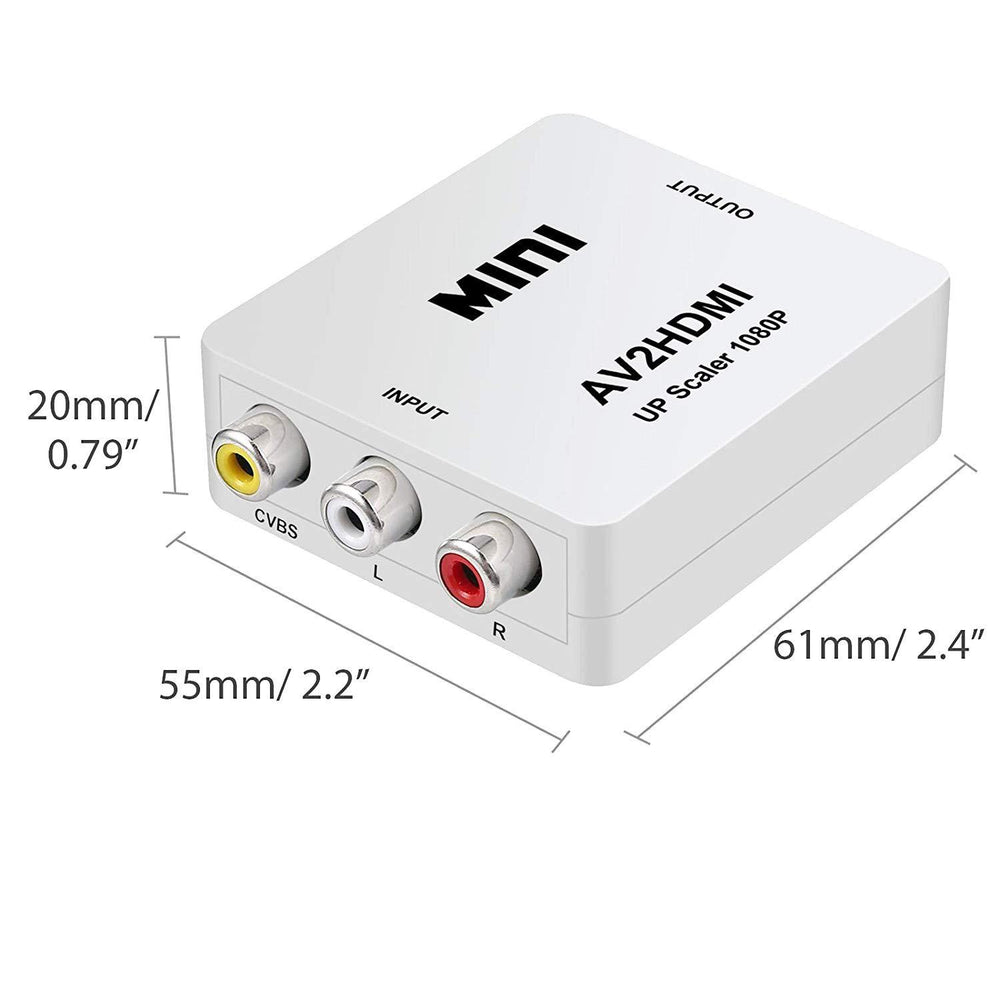 Av To Hdmi Converter Mini Hd Video Converter | EX-STOCK Canada