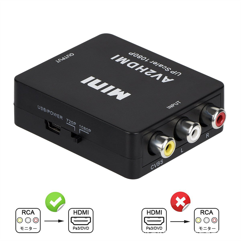 Av To Hdmi Converter Mini Hd Video Converter | EX-STOCK Canada
