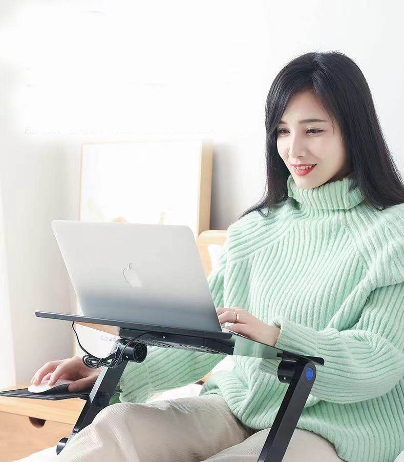 Folding Computer Desk Notebook Computer Stable With Double Fan - EX-STOCK Canada