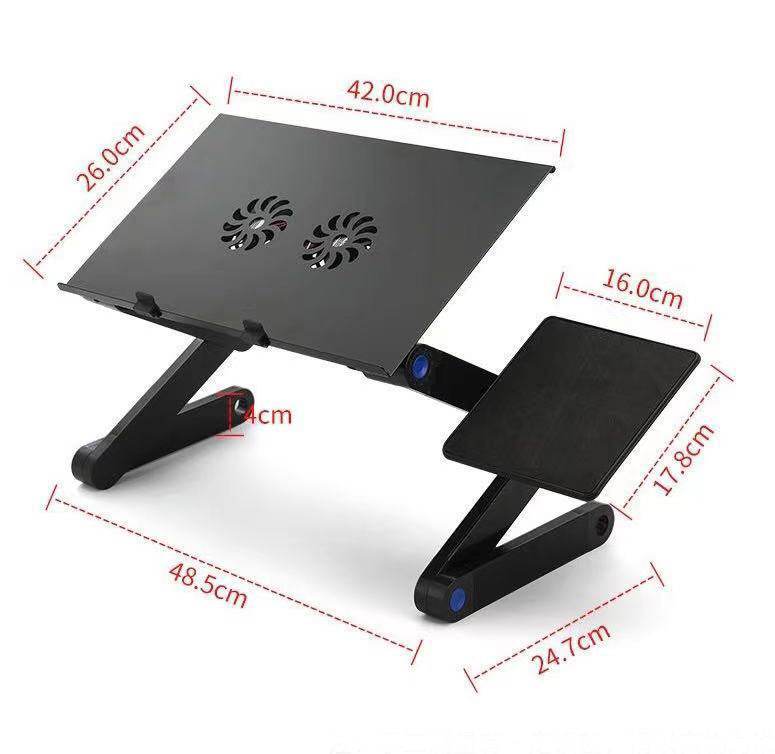 Folding Computer Desk Notebook Computer Stable With Double Fan - EX-STOCK Canada