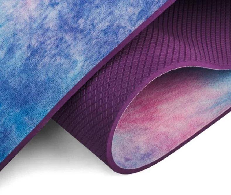 Tie-dyed Natural Rubber Yoga Mat Suede Sublimation Transfer Yoga Mat EX-STOCK Canada