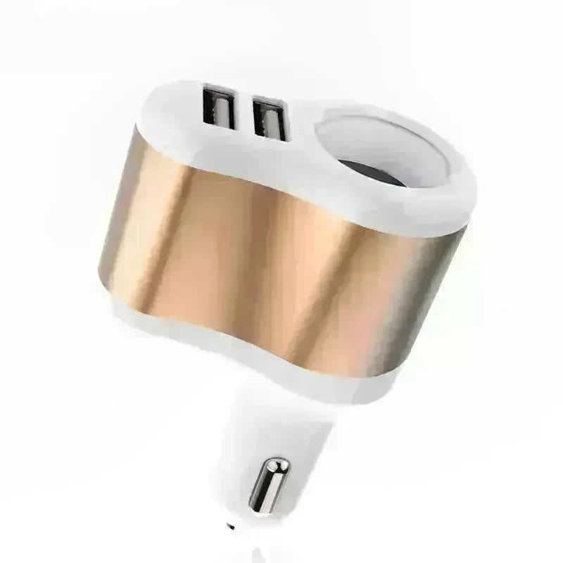 Car Charger Dual Usb Fast Charge Transfer Interface Universal Smart Phone Car Charger - EX-STOCK CANADA