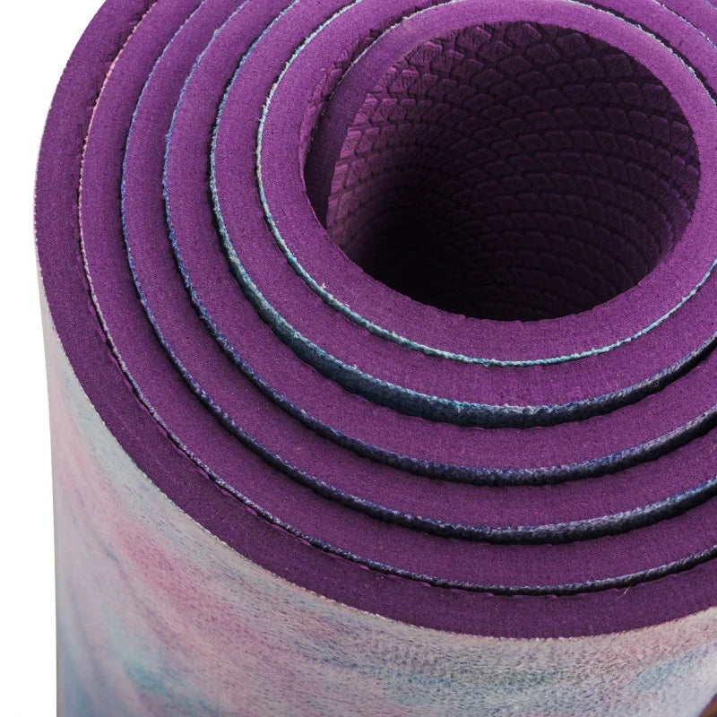 Tie-dyed Natural Rubber Yoga Mat Suede Sublimation Transfer Yoga Mat EX-STOCK Canada