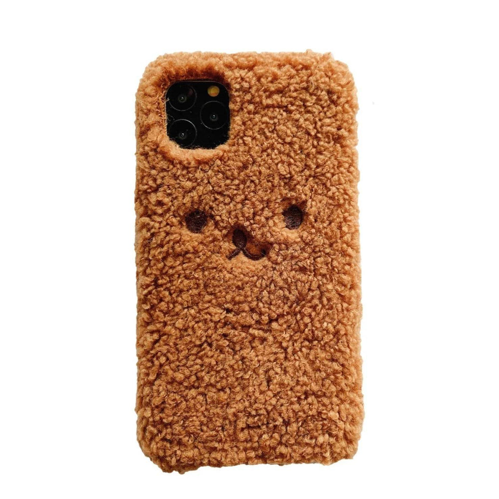 Embroidery Plush Cartoon Bear Phone Case - EX-STOCK Canada