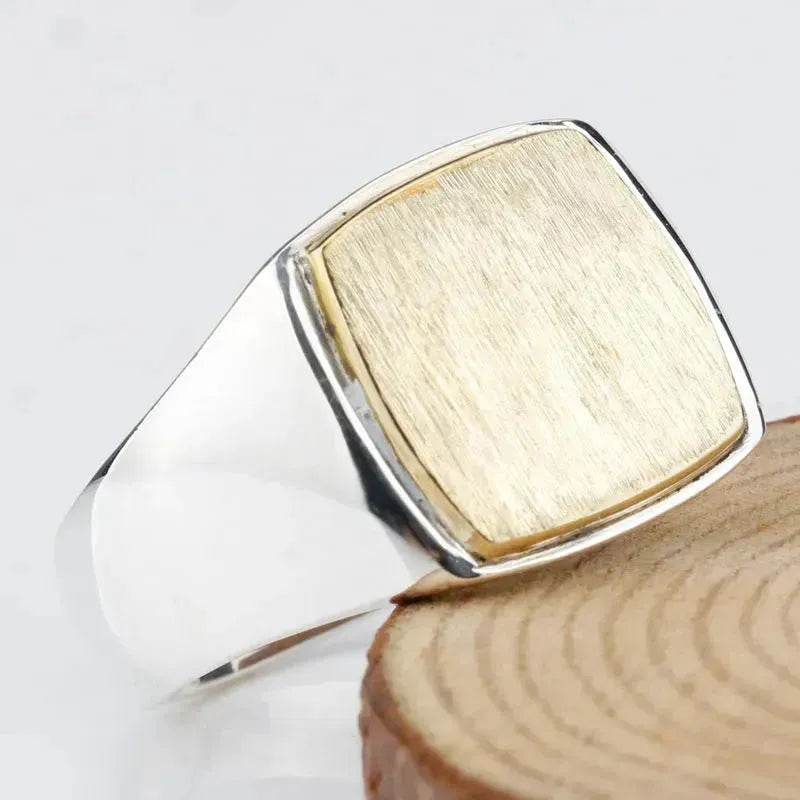 European And American Simple Gold Brushed Men'S Ring Middle East Foreign Trade Fashion Men'S Ring Jewelry - EX-STOCK Canada