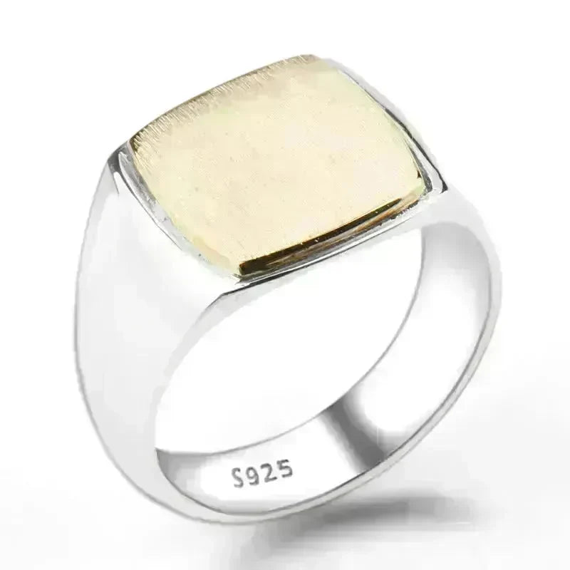 European And American Simple Gold Brushed Men'S Ring Middle East Foreign Trade Fashion Men'S Ring Jewelry - EX-STOCK CANADA
