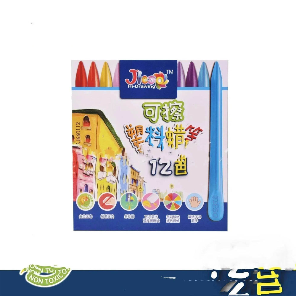 Children Not Dirty Hands Plastic Crayon Painting Kindergarten Educational Learning Oil Pastel Crayons - EX-STOCK Canada