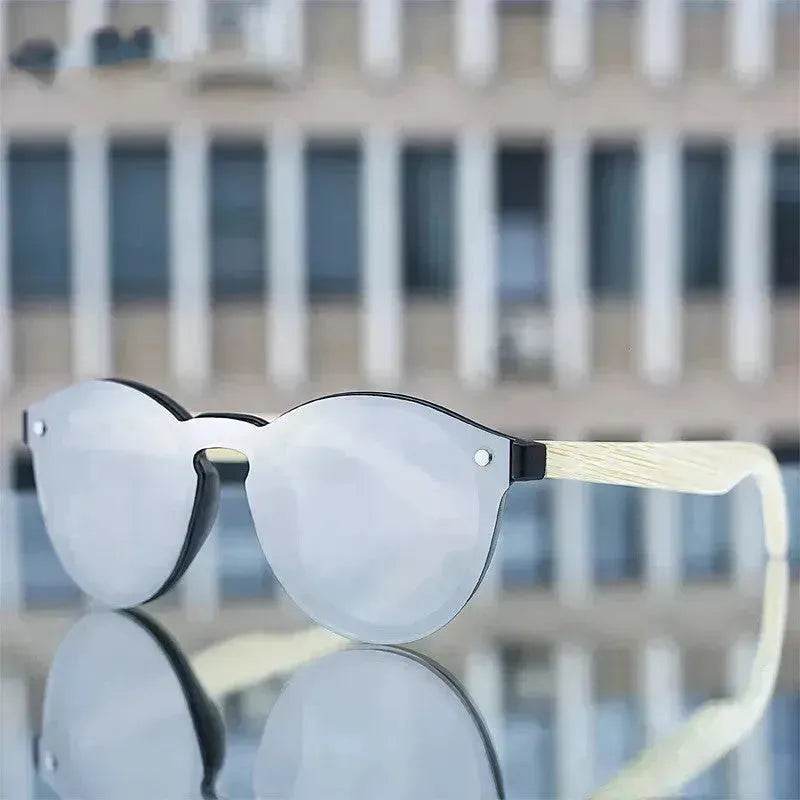 Unisex Vintage Sunglasses Color Film Bamboo - EX-STOCK Canada