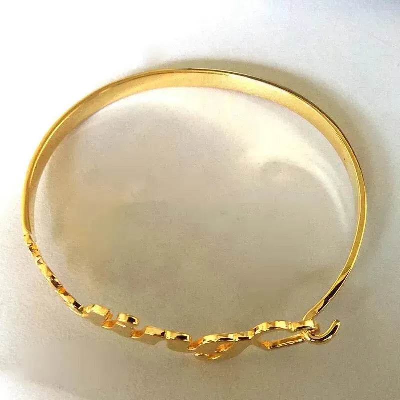 Customized Name Bracelet Personalized Custom Bangles Stainless Steel Jewelry - EX-STOCK Canada