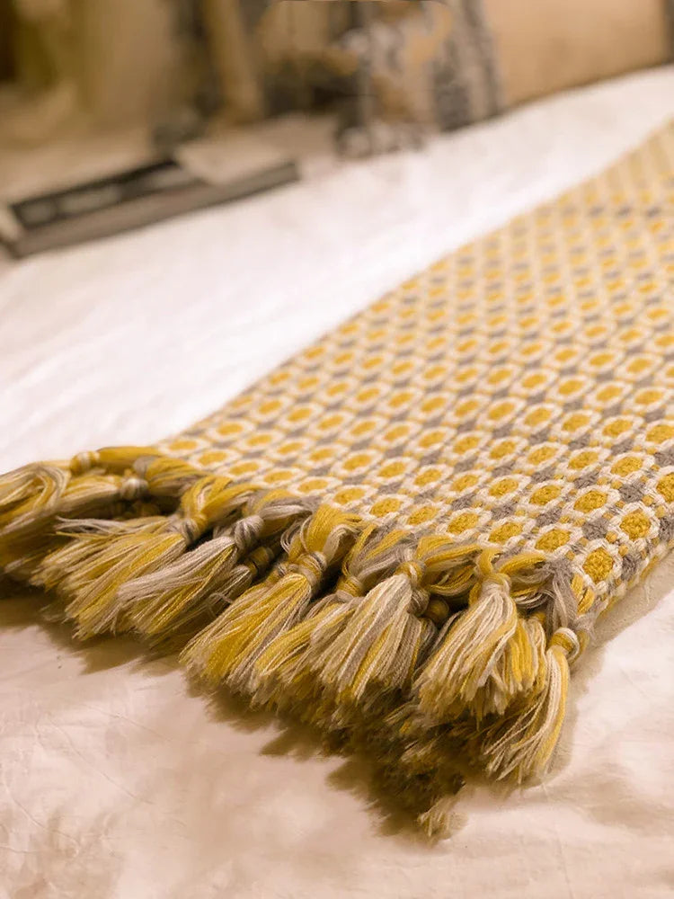 Housse de couverture de canapé, couverture tricotée à franges, couverture pour une sieste, couverture en lotEX-STOCK Canada