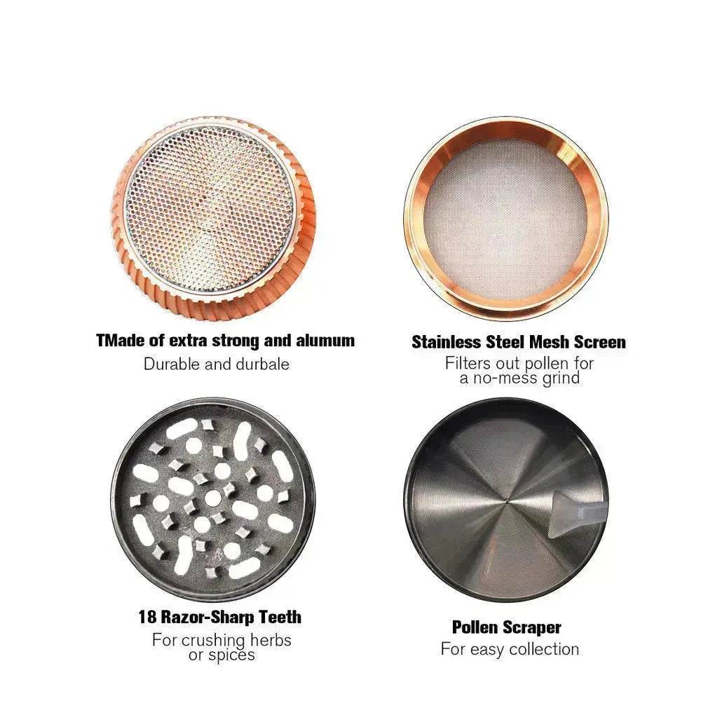 Metal Vaping Smoke Grinder Creative Zinc Alloy Grinder - EX-STOCK Canada