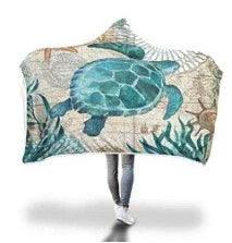 New Hooded Blanket Poncho Thicker Blanket Hooded Blanket Home EX-STOCK Canada