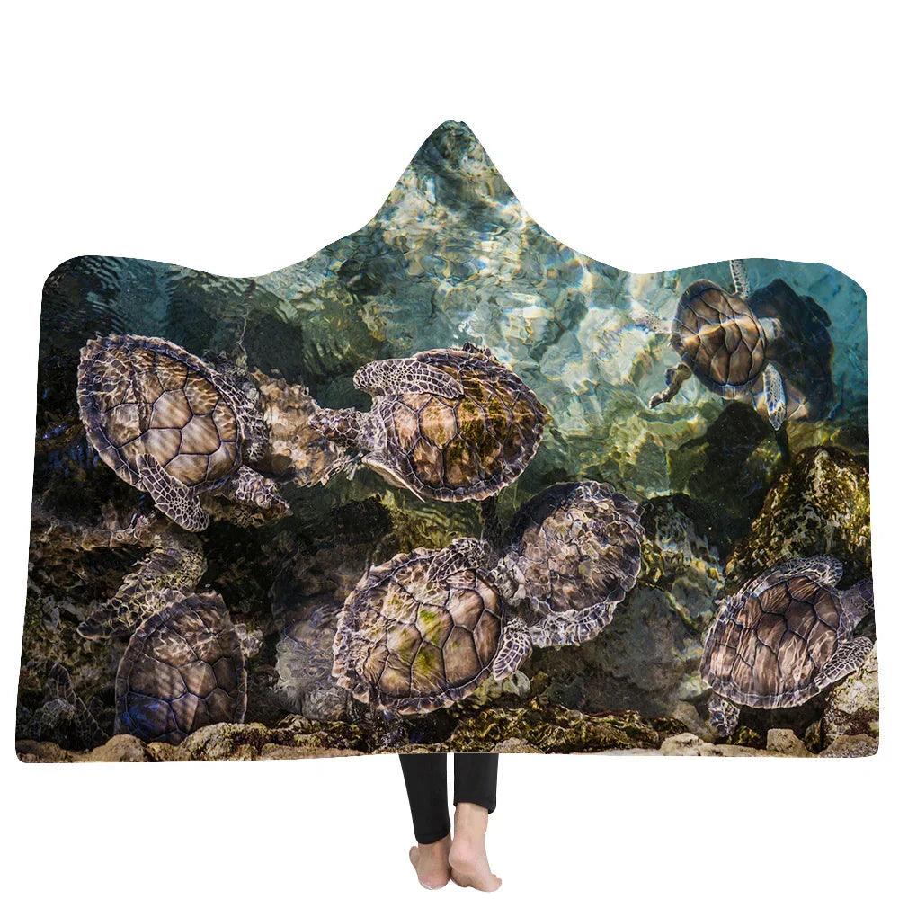 New Hooded Blanket Poncho Thicker Blanket Hooded Blanket Home EX-STOCK Canada