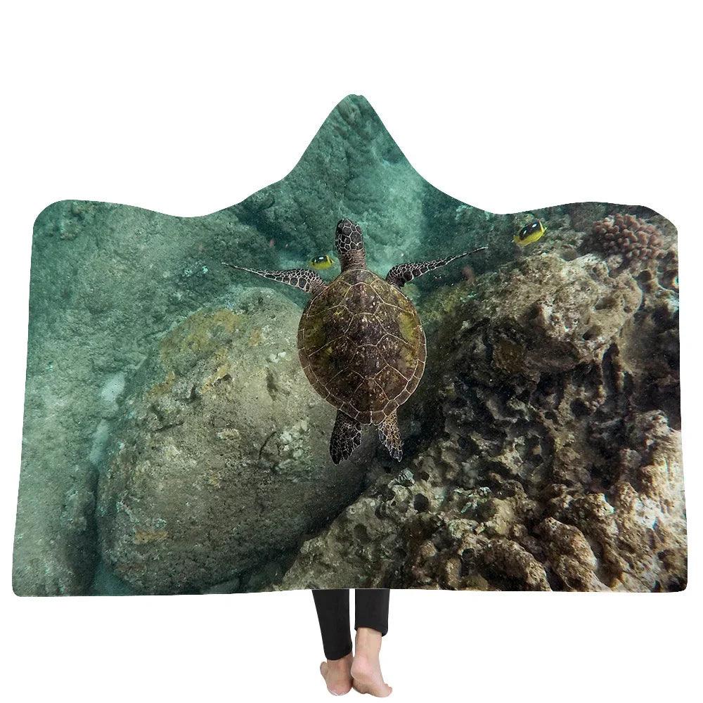 New Hooded Blanket Poncho Thicker Blanket Hooded Blanket Home EX-STOCK Canada