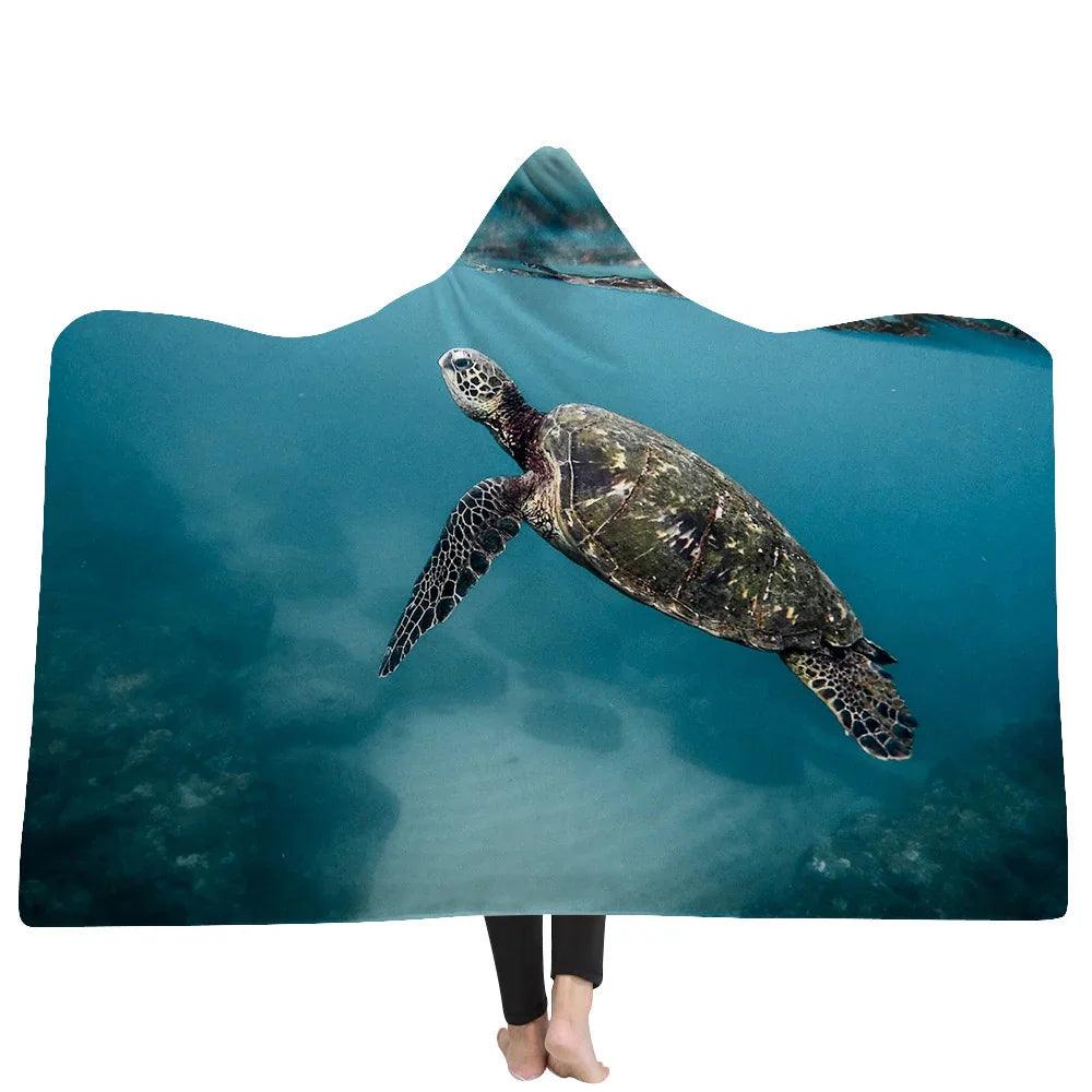 New Hooded Blanket Poncho Thicker Blanket Hooded Blanket Home EX-STOCK Canada