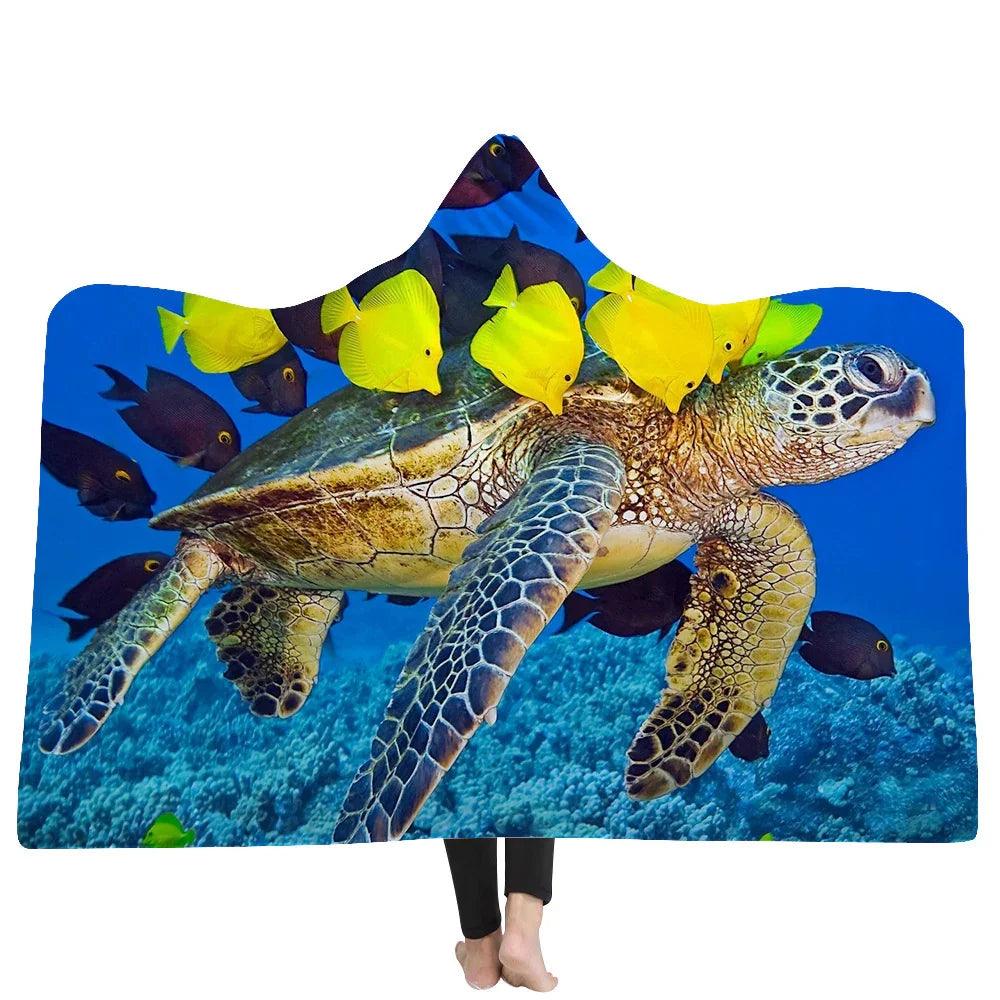 New Hooded Blanket Poncho Thicker Blanket Hooded Blanket Home EX-STOCK Canada
