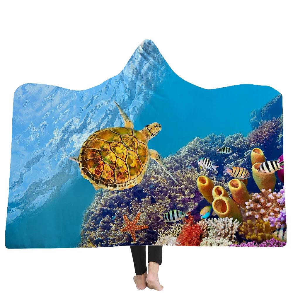 New Hooded Blanket Poncho Thicker Blanket Hooded Blanket Home EX-STOCK Canada