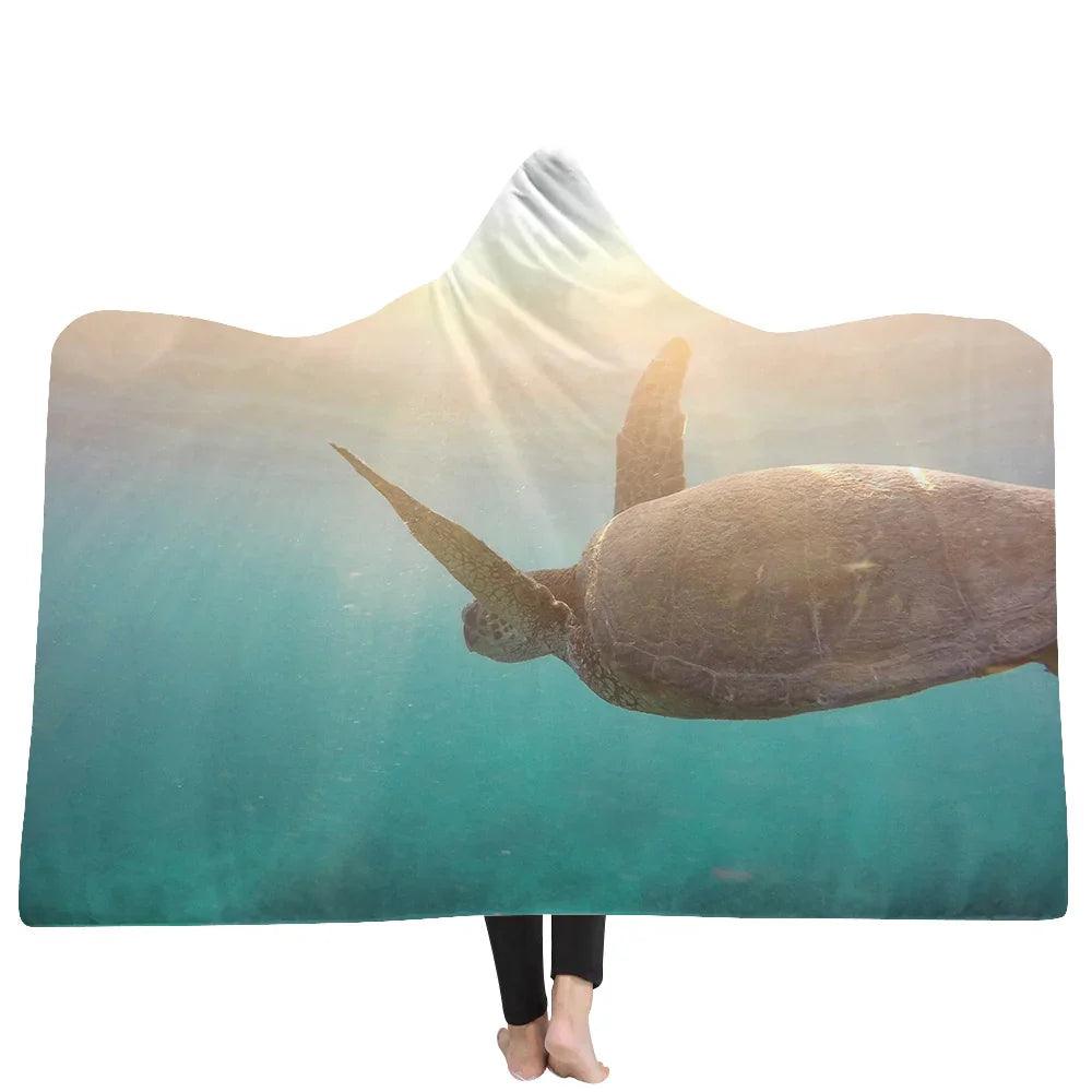 New Hooded Blanket Poncho Thicker Blanket Hooded Blanket Home EX-STOCK Canada
