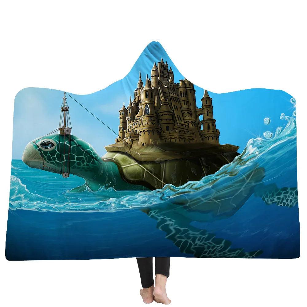 New Hooded Blanket Poncho Thicker Blanket Hooded Blanket Home EX-STOCK Canada